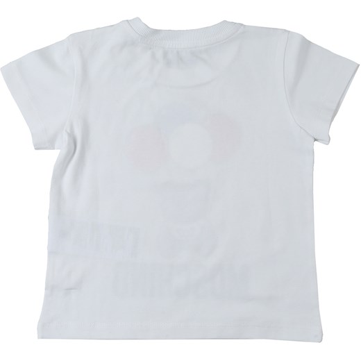 Moschino Koszulka Niemowlęca dla Chłopców Na Wyprzedaży, biały, Bawełna, 2019, 18M 24M 2Y 3Y  Moschino 24M RAFFAELLO NETWORK promocja 