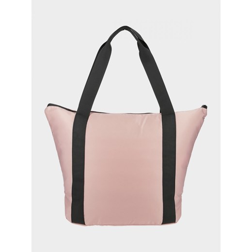 Różowa shopper bag Outhorn bez dodatków z poliestru mieszcząca a8 