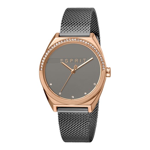 Esprit ES1L057M0095 Damski zegarek w kratkę Glam Balck Rosegold