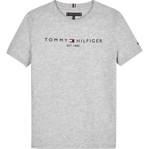 T-shirt chłopięce szary Tommy Hilfiger z krótkim rękawem 