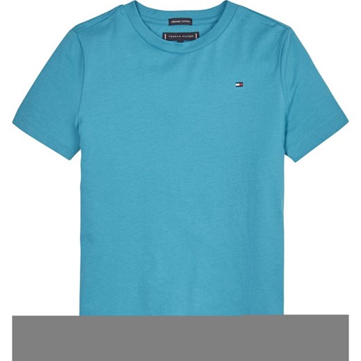 T-shirt chłopięce niebieski Tommy Hilfiger z krótkim rękawem 