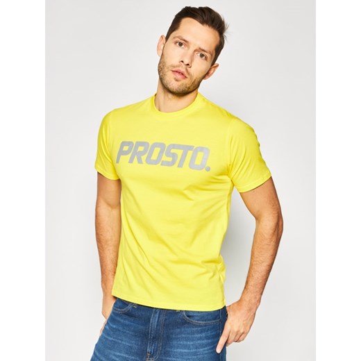 T-shirt męski żółty Prosto. 