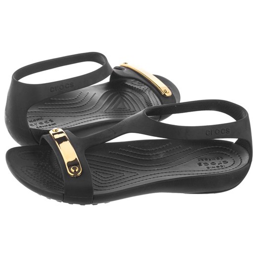 Sandały Crocs Serena Metallic Bar Sandal W Gold/Black 206421-751 (CR198-a)