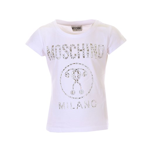 Moschino Koszulka Dziecięca dla Dziewczynek Na Wyprzedaży, biały, Bawełna, 2019, 10Y 12Y 14Y 4Y 6Y 8Y Moschino  8Y wyprzedaż RAFFAELLO NETWORK 