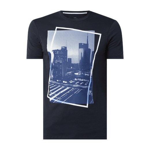 T-shirt z o kroju slim fit z foto printem Armani Exchange  L Peek&Cloppenburg 