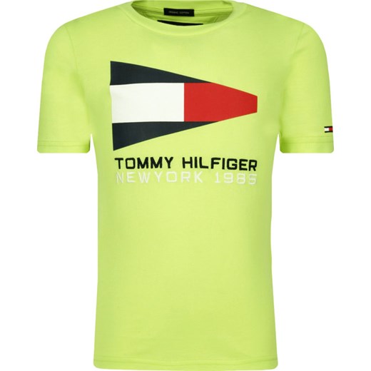 T-shirt chłopięce Tommy Hilfiger z napisami z krótkim rękawem 
