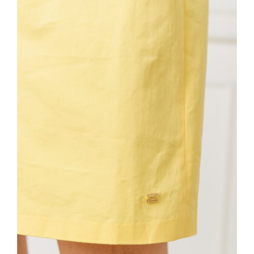 Sukienka żółta Tommy Hilfiger casual na urodziny 