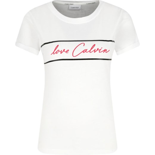Bluzka damska Calvin Klein z napisem 