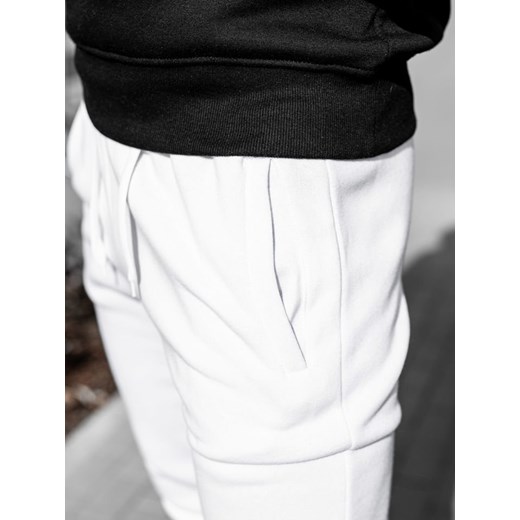 Denley spodnie męskie białe 
