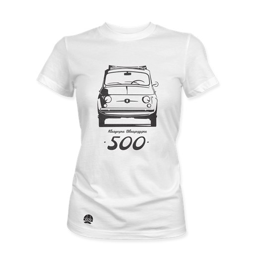 Koszulka damska z Fiat 500 Klasyczna Włoszczyzna