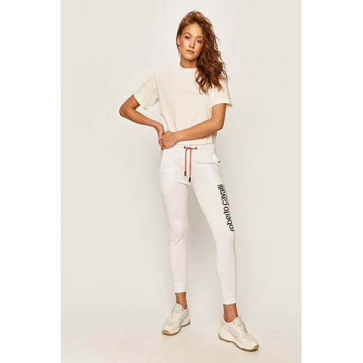 Spodnie damskie białe Roberto Cavalli Sport casual