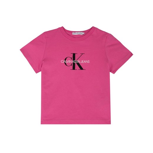 Calvin Klein Jeans T-Shirt Monogram Logo IU0IU00068 Różowy Regular Fit