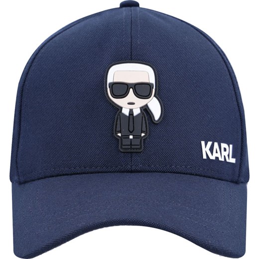 Czapka z daszkiem męska niebieska Karl Lagerfeld 