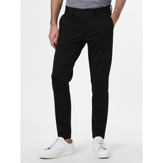 Only&Sons Spodnie Mężczyźni czarny jednolity ze sklepu vangraaf w kategorii Spodnie męskie - zdjęcie 85099943