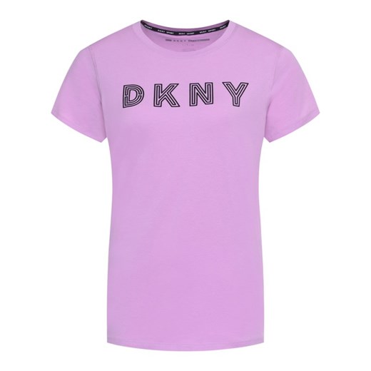 Bluzka damska DKNY z krótkimi rękawami z napisem 
