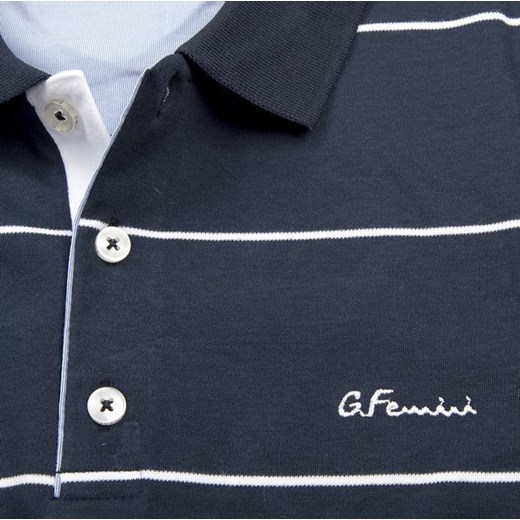 T-shirt męski niebieski Giovanni Ferrini 