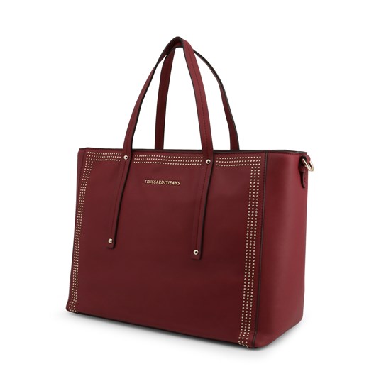 Shopper bag Trussardi bez dodatków matowa elegancka duża 