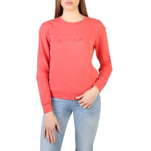 Różowa bluza damska Armani jesienna gładka 