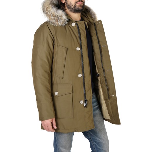 Kurtka męska Woolrich casual zielona bawełniana 