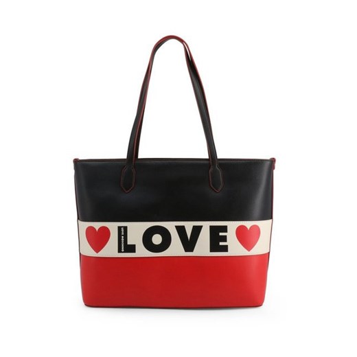 Shopper bag Love Moschino bez dodatków na ramię duża wakacyjna 