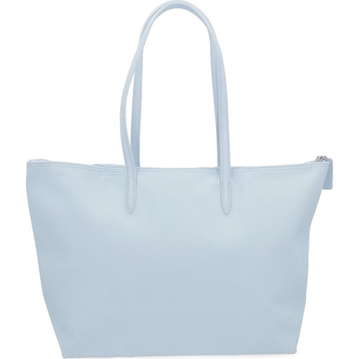 Shopper bag Lacoste na ramię bez dodatków duża skórzana 