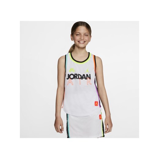 Koszulka bez rękawów dla dużych dzieci (dziewcząt) Air Jordan - Biel Nike L Nike poland