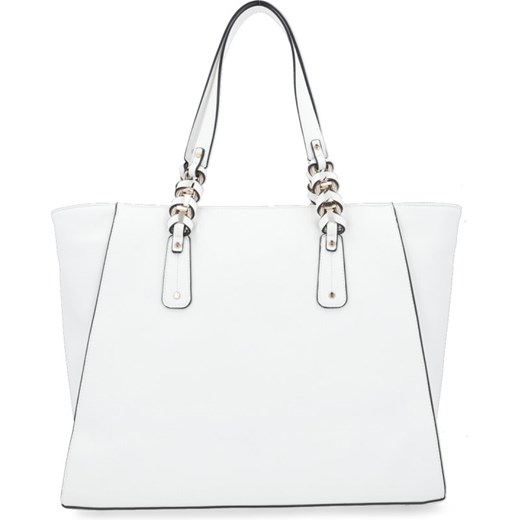 Shopper bag Liu Jo biała elegancka duża matowa na ramię 