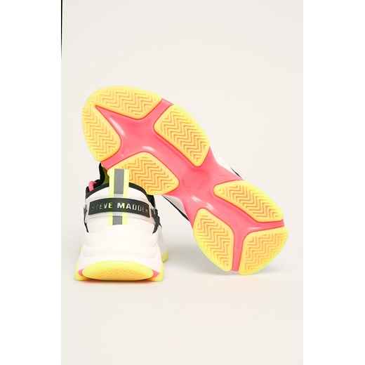 Buty sportowe damskie Steve Madden wielokolorowe sznurowane na platformie bez wzorów 
