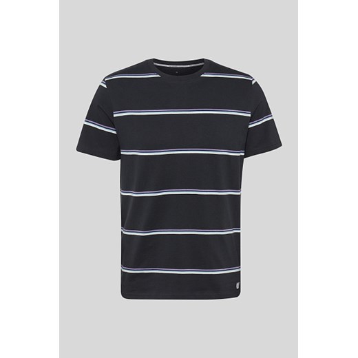 C&A T-shirt-bawełna bio-w paski, Czarny, Rozmiar: 3XL