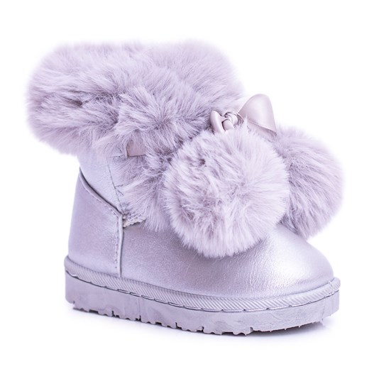 Buty zimowe dziecięce fioletowe Frrock 