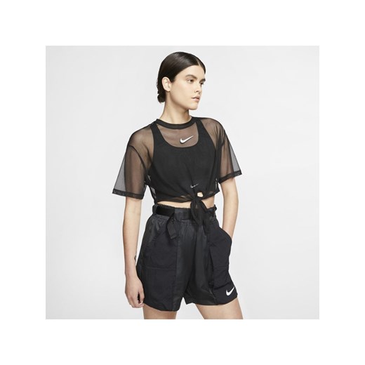 Bluzka damska Nike z okrągłym dekoltem w sportowym stylu 
