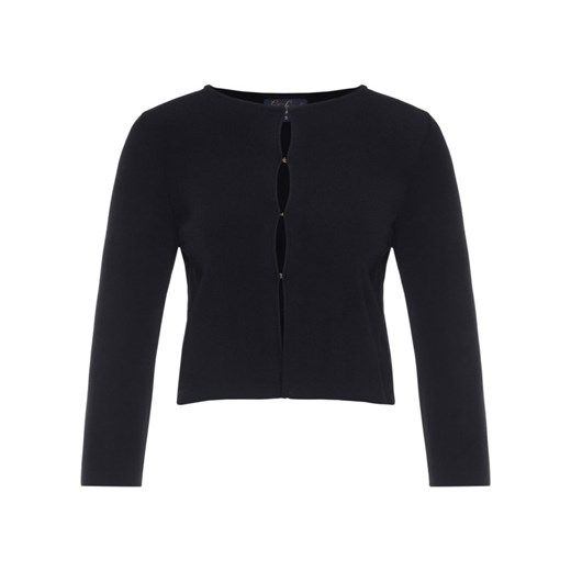 Sweter damski Luisa Spagnoli czarny z okrągłym dekoltem casual 
