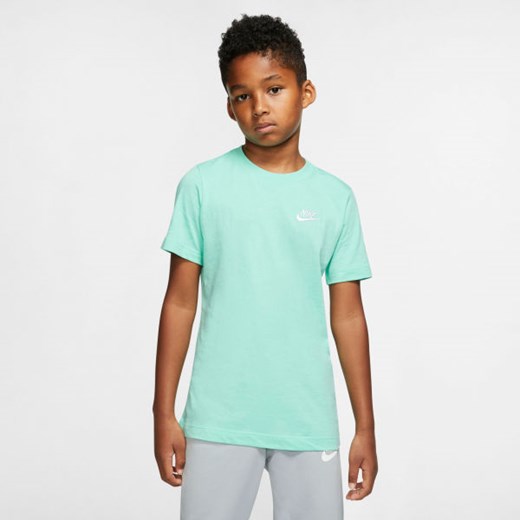 T-shirt chłopięce Nike bez wzorów z krótkim rękawem 