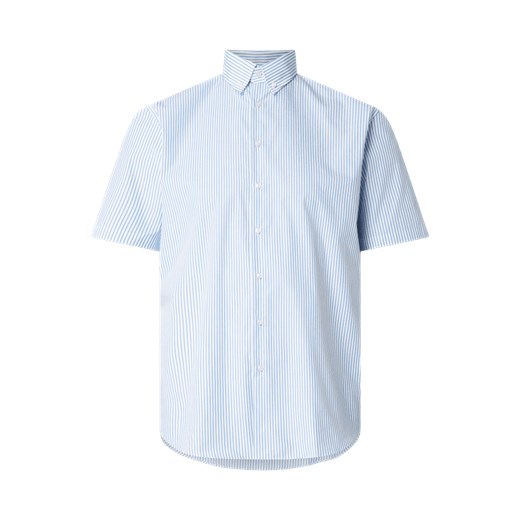 Koszula biznesowa o kroju regular fit z bawełny z krótkim rękawem