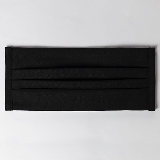Maseczka ochronna wykonana z bawełny gładka czarna Em Men`s Accessories   EM Men's Accessories