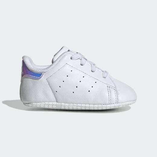Buciki niemowlęce Adidas sznurowane bez wzorów