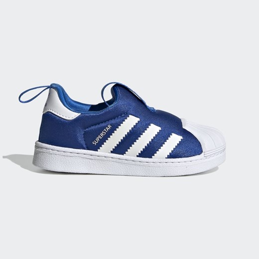 Buty sportowe dziecięce Adidas w paski bez zapięcia 