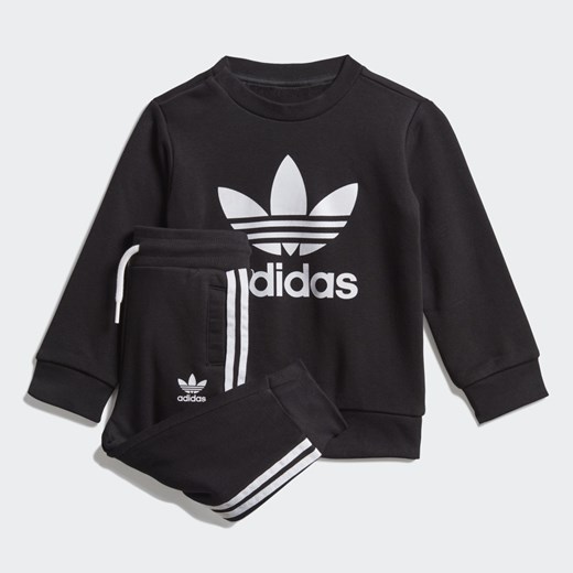 Odzież dla niemowląt czarna Adidas na wiosnę 