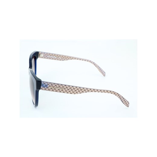 Damskie okulary przeciwsłoneczne w kolorze niebiesko-różowo-brązowym