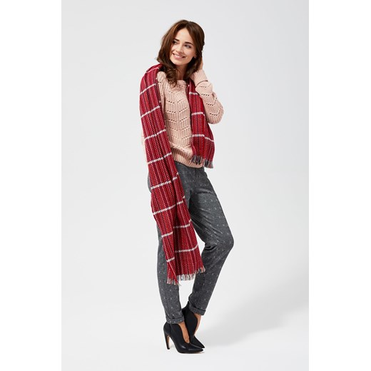 Szalik/chusta czerwony boho 