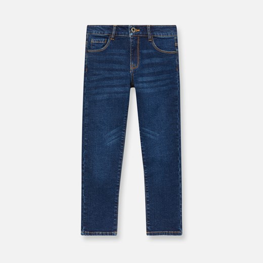 Sinsay - Bawełniane jeansy - Granatowy  Sinsay 116 