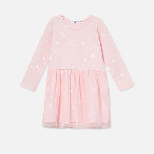 Różowa odzież dla niemowląt Sinsay z nadrukami dla dziewczynki 