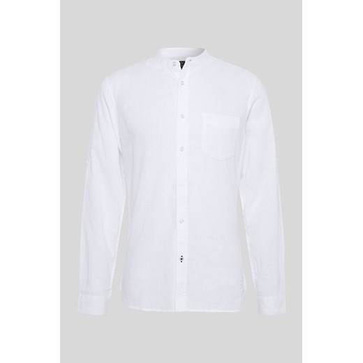 C&A Koszula-Slim Fit-stójka-mieszanka lnu, Biały, Rozmiar: 3XL