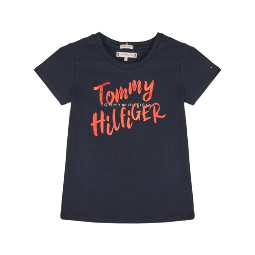 Bluzka dziewczęca Tommy Hilfiger z krótkimi rękawami 