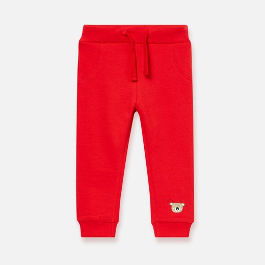 Sinsay - Spodnie dresowe z nadrukiem - Czerwony Sinsay  80 