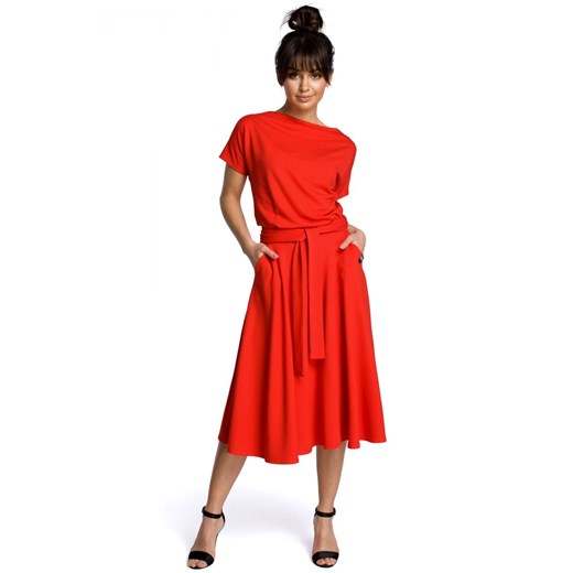 B067 Sukienka czerwona ze sklepu Świat Bielizny w kategorii Sukienki - zdjęcie 85516942