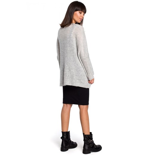 Szary sweter damski Be Knit casual 