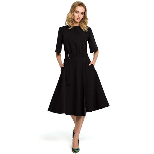M396 Sukienka - czarna ze sklepu Świat Bielizny w kategorii Sukienki - zdjęcie 85529624