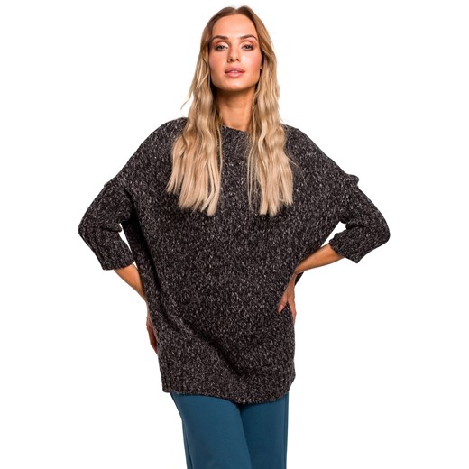 M470 Sweter półgolf melanż - grafitowy ze sklepu Świat Bielizny w kategorii Swetry damskie - zdjęcie 85530362