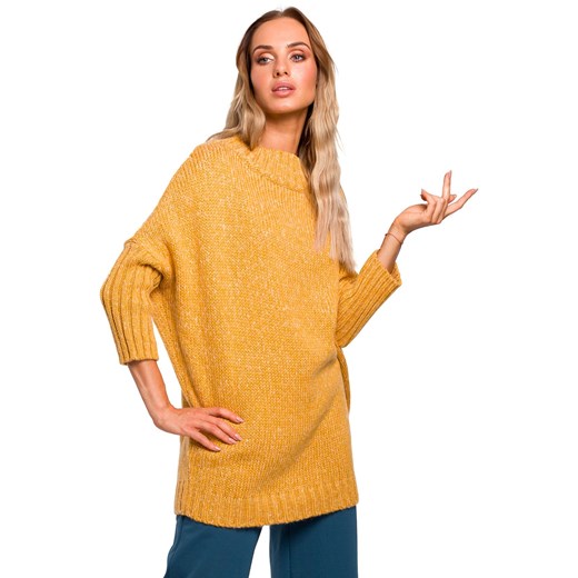 M470 Sweter półgolf melanż - miodowy ze sklepu Świat Bielizny w kategorii Swetry damskie - zdjęcie 85530371